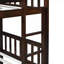 Lit superposé simple au-dessus d'un lit simple en bois d'hévéa massif avec lit gigogne convertible gigogne gigogne pour chambre d'enfant et chambre d'amis-2126398987