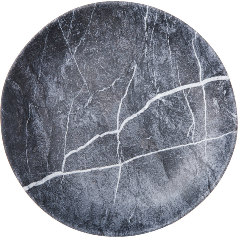Assiette plate en mélamine Ridge 10,5 ", Saponite