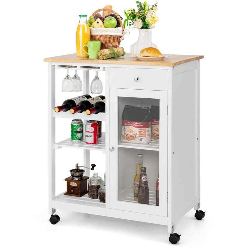 Karess Wood Kitchen Cart