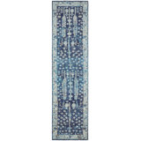 Maarja Hand Knotted Wool Oriental Area Rug in Blue