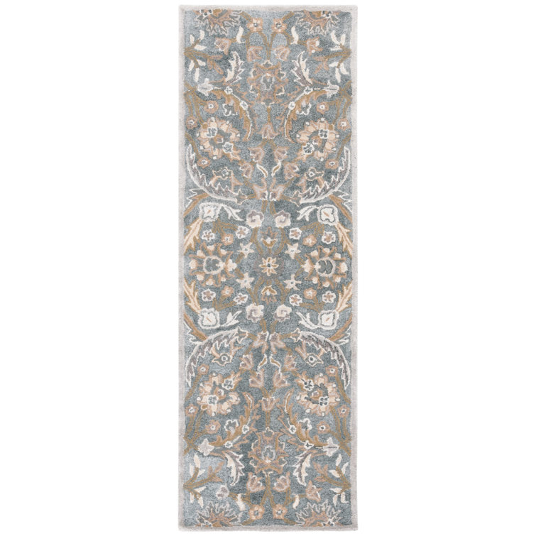 Davila Hand Tufted Viscose Floral Rug