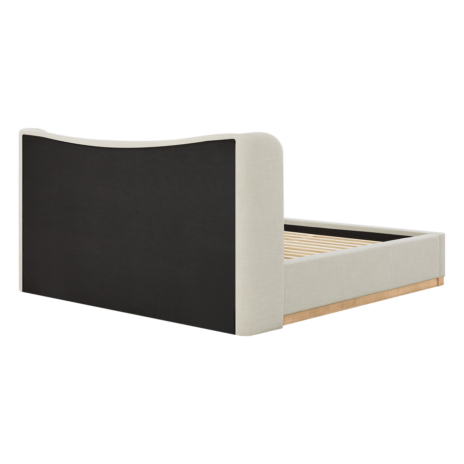 Adelaide Wingback Platform Bed, Effie Linen, King 