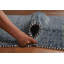 Tapis bleu Gabbeh fait à la main 4 x 6