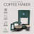 WILLOW 12 Cup Coffee Maker – Programmable Brewing Options with Timer, Beautiful Design, Glass Pot - GREEN-121935824