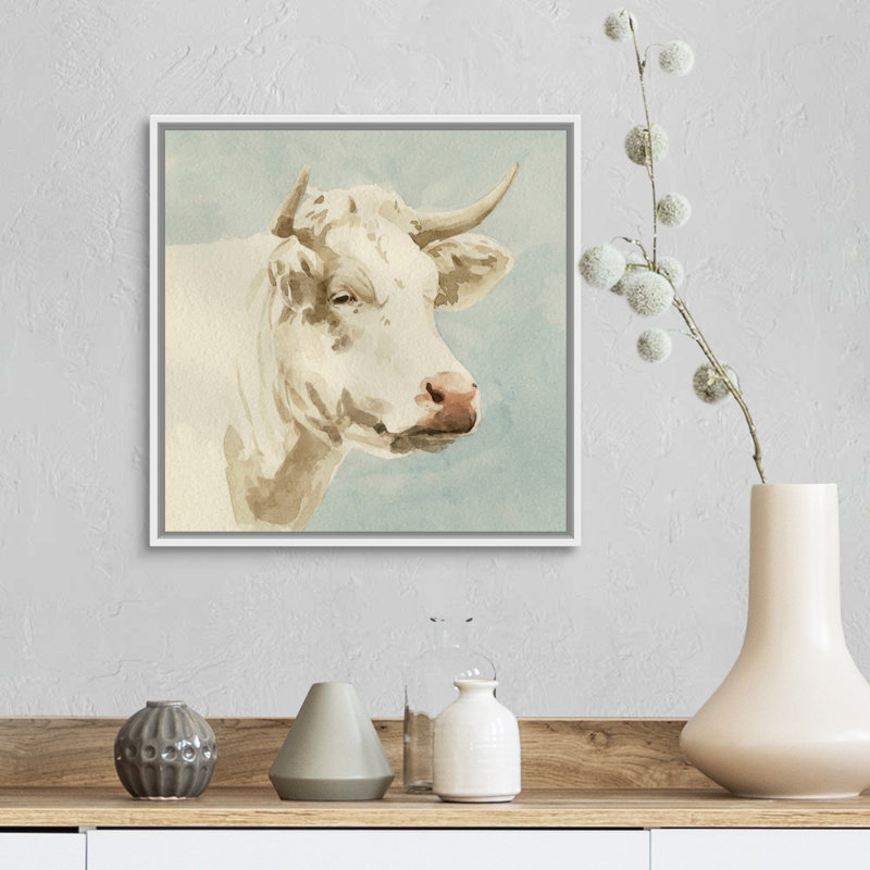 Art mural sur toile Ferdinand II, Toile avec cadre blanc, H 18 po x l 18 po x P 2 po