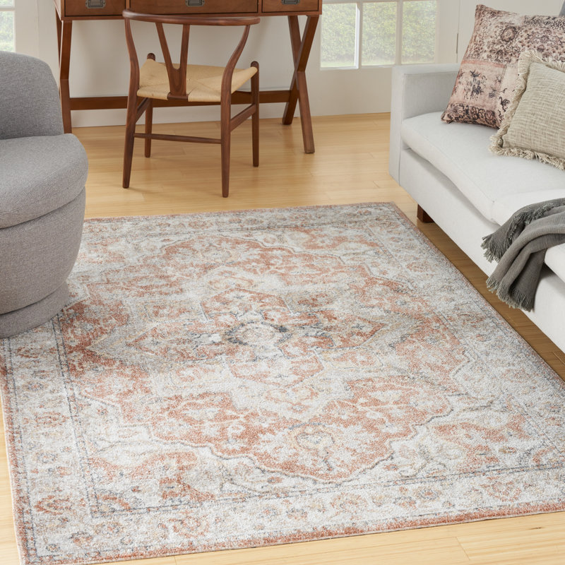 Lago Vista Washable Oriental Indoor Rug, Rectangle 5'3" x 7'