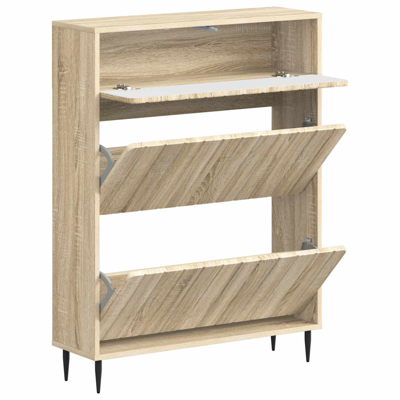 Shoe Storage, 103 cm H x 78 cm W x 24 cm D, Sonoma Oak