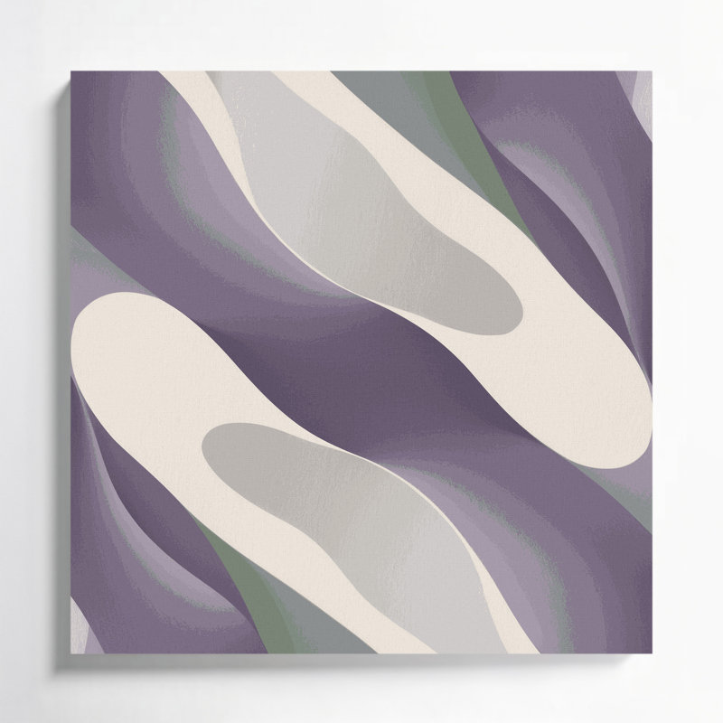 Art abstrait sur toile 23 formes abstraites, H 8 po x l 8 po