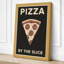 Pizza by the Slice Retro - Wrapped Canvas-1885781640-1885781644