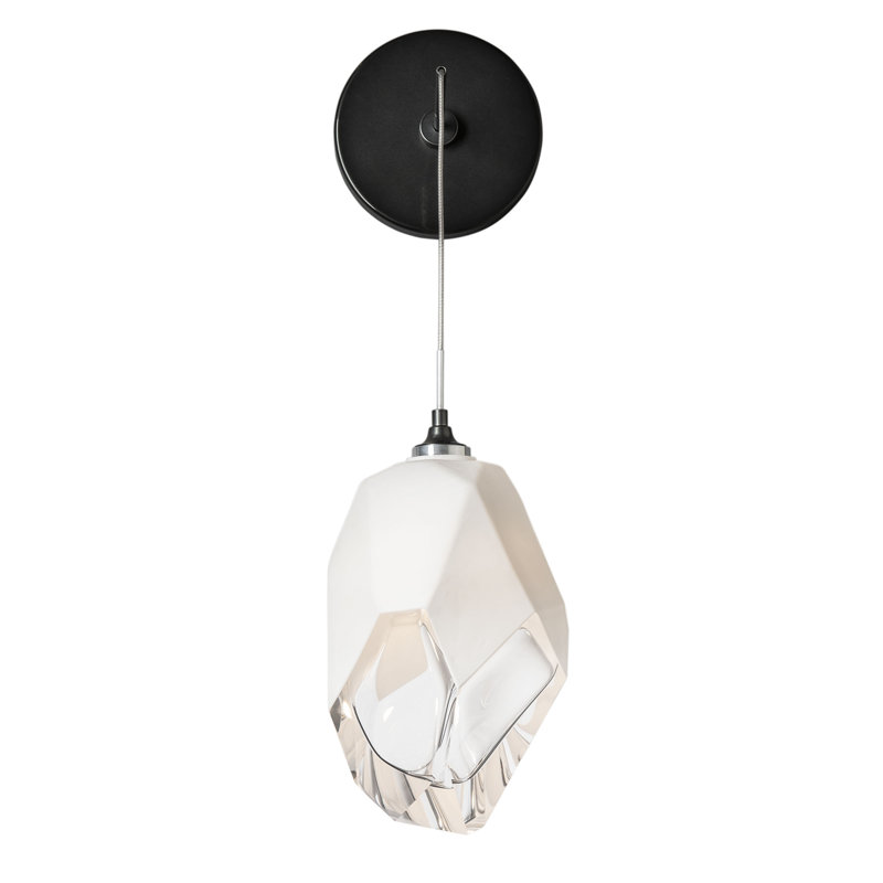 Chrysalis Steel Armed Sconce, White, Ink, 11.6" H x 6.1" W x 7.6" D