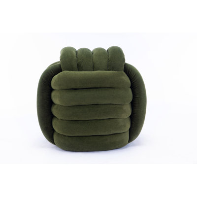 Chenille Fabric Modern Knot Design Ottoman Makeup Stool Footstool