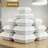 Clamshell (MFPP) Hinged Container (Center Slide), 9.25" x 6.5", 150-Pack