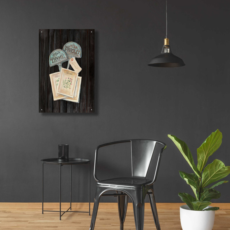 «Seed Packs Black Wood» par Carol Rowan, H 36 po x l 24 po x P 0,2 po