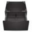 Tiroir de rangement sur pied 27 po LG, noir lisse