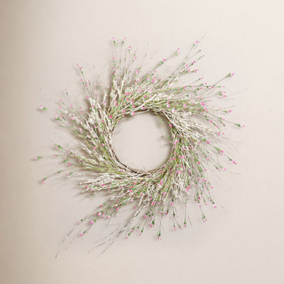 28" Handcrafted Birch, Wildflower Wedding Wreath