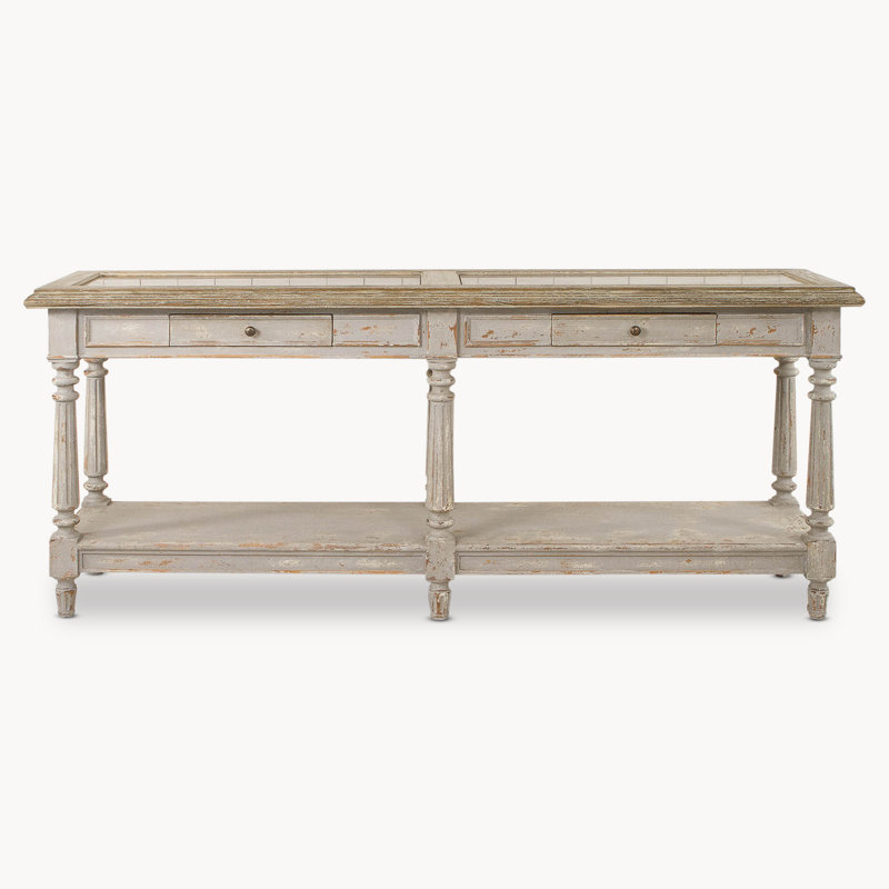 Elkmont 200cm Stone Top Console Table