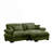 Over Size Modern Two-Seater Sofa With Ottoman-590428402