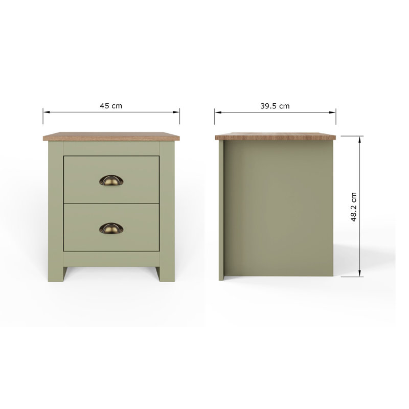 Kenneth Piece Bedroom Set, Sage Green
