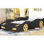 Lit de course Race Car Design avec rangement et construction - Sommeil relaxant en forme de voiture confortable et fonctionnel pour le confort de la chambre à coucher-331807506-331807505