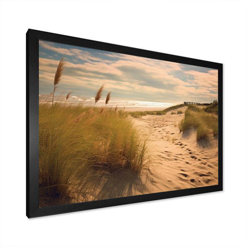 «Beach Sands Wonder», reproduction sur toile, H 30 po x l 40 po x P 1,5 po, Cadre photo noir