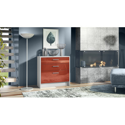 Mccallister 76 cm W Chest of 3 Drawers