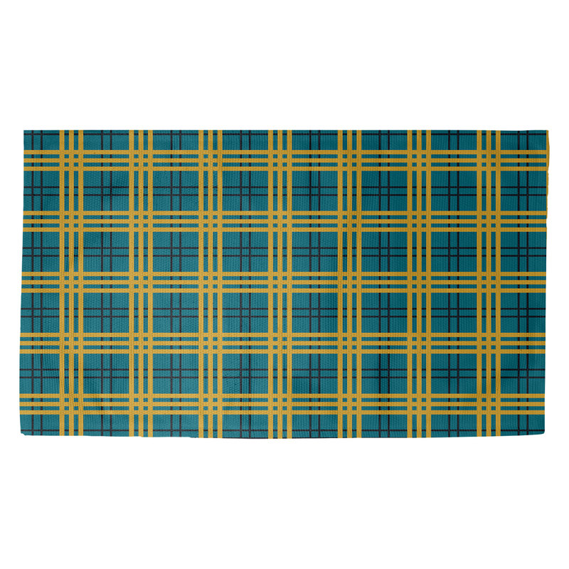 Plaid Indoor Rug, Rectangle 5' x 7'