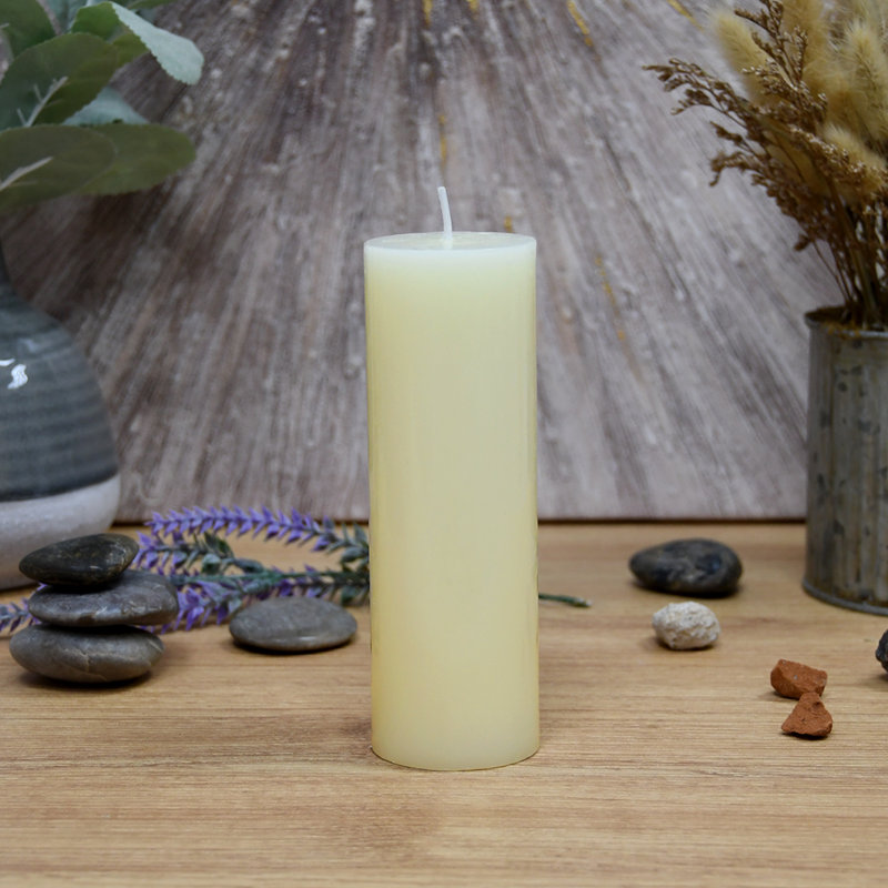 2 X 6 Inch Pillar Floating Candle, 1, Ivory, 6" H x 2" W x 2" D
