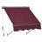 Polyester Cover Patio Window Awning, Manual Retractable Sunshade Canopy-93764370