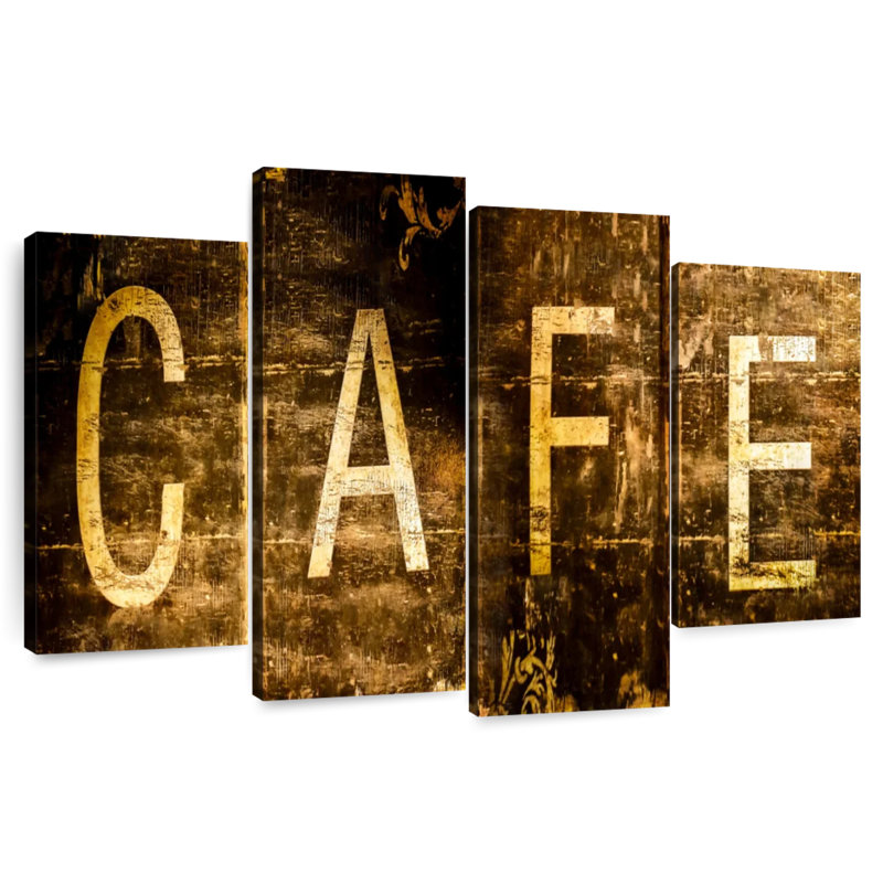Grunge Cafe Wall Sign