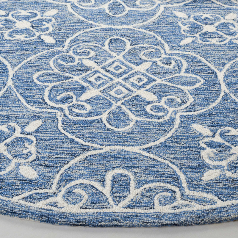 Tapis en laine et en coton touffeté à la main Lauren Ralph Lauren, Rond 7 pi