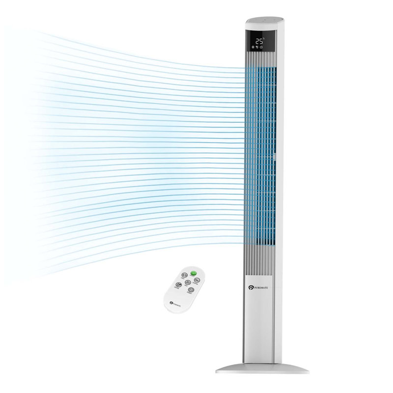 120Cm Oscillating Tower Fan, White