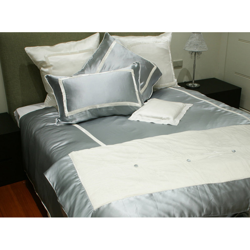 Housse de couette en soie, Shitake, Housse de couette pour grand lit