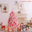 Arbre de Noël rose en pin et cachemire-1128094686