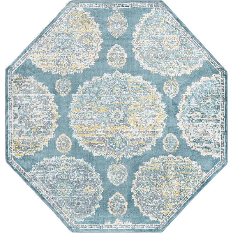 Oriental Indoor Rug, Octagon 8'2" x 8'2"