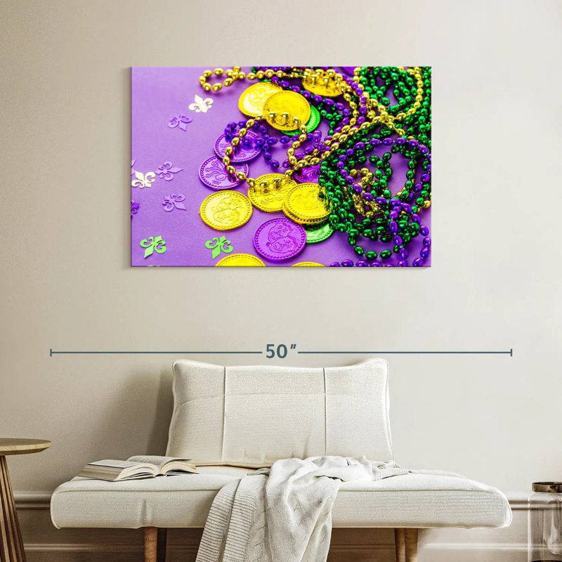 Mardi Gras Ornaments, 26" H x 39" W