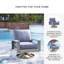 Chaise longue pivotante avec coussin Cogswell