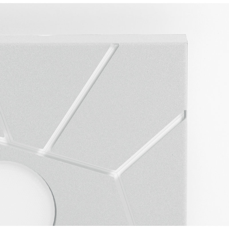 Street System Flush Mounted Sconce, White