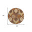 Tapis d'intérieur rond lavable beige 8 pi Ogee
