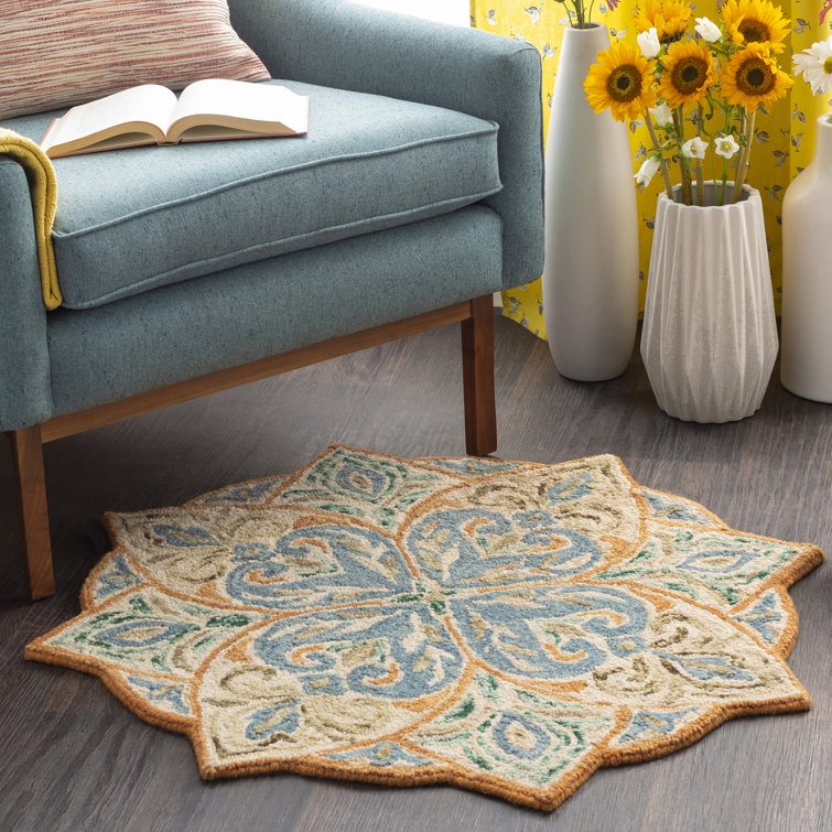 Curran Wool Floral Indoor Rug