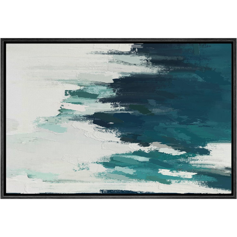 Impression sur toile encadrée Minimal Landscape IDEA4WALL, Noir, H 24 po x l 36 po x P 1,5 po