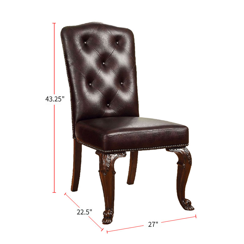 Chaise d'appoint capitonnée Topton