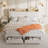 King Upholstered Platform Bed Frame
