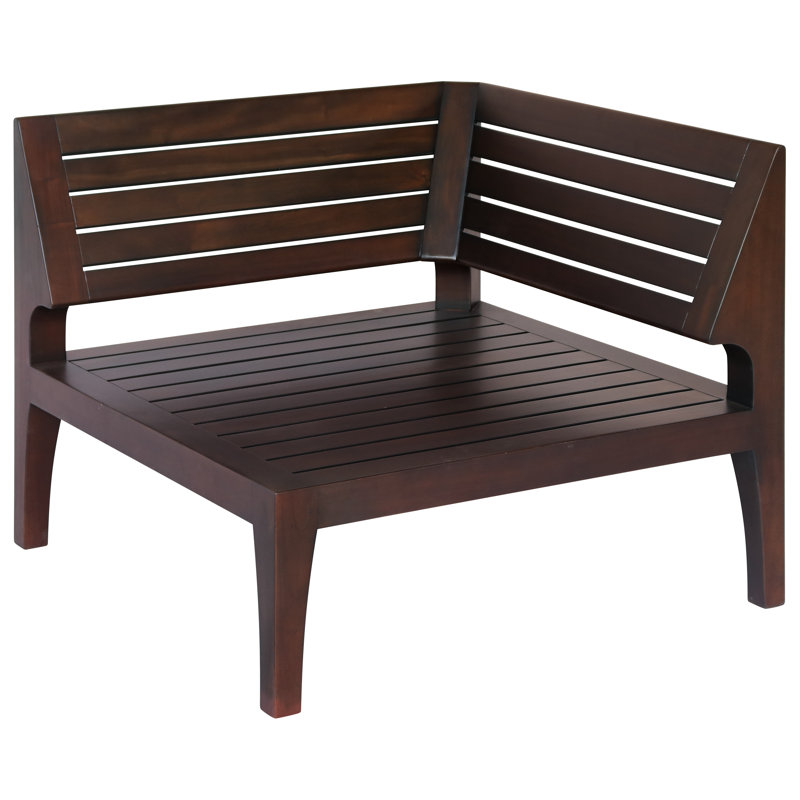 Chaise de patio avec coussins pour coin extérieur Paille