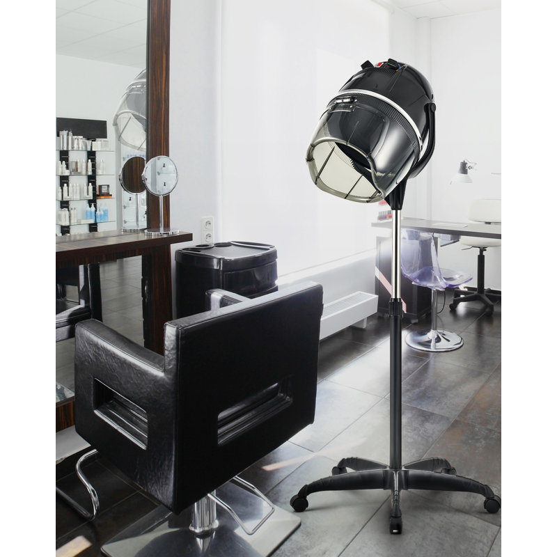 Séchoir à cheveux 1300W sur pieds pivotant à 360 ° avec roulettes