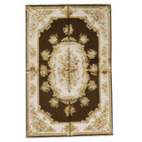 Handmade Silk and Wool Area Rug