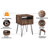 Adra 15.7'' W Metal Nightstand-1333461843