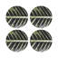 Sous-verres ronds en cuir tropical-119015386