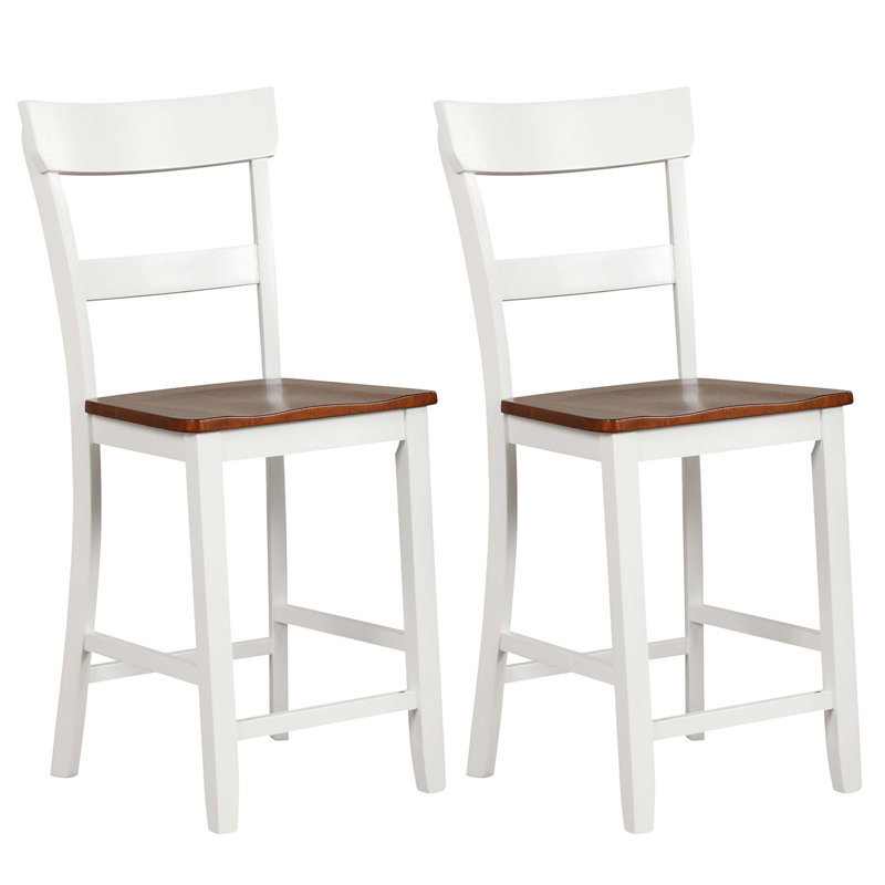 Myrianna Counter Stool, Brown/White