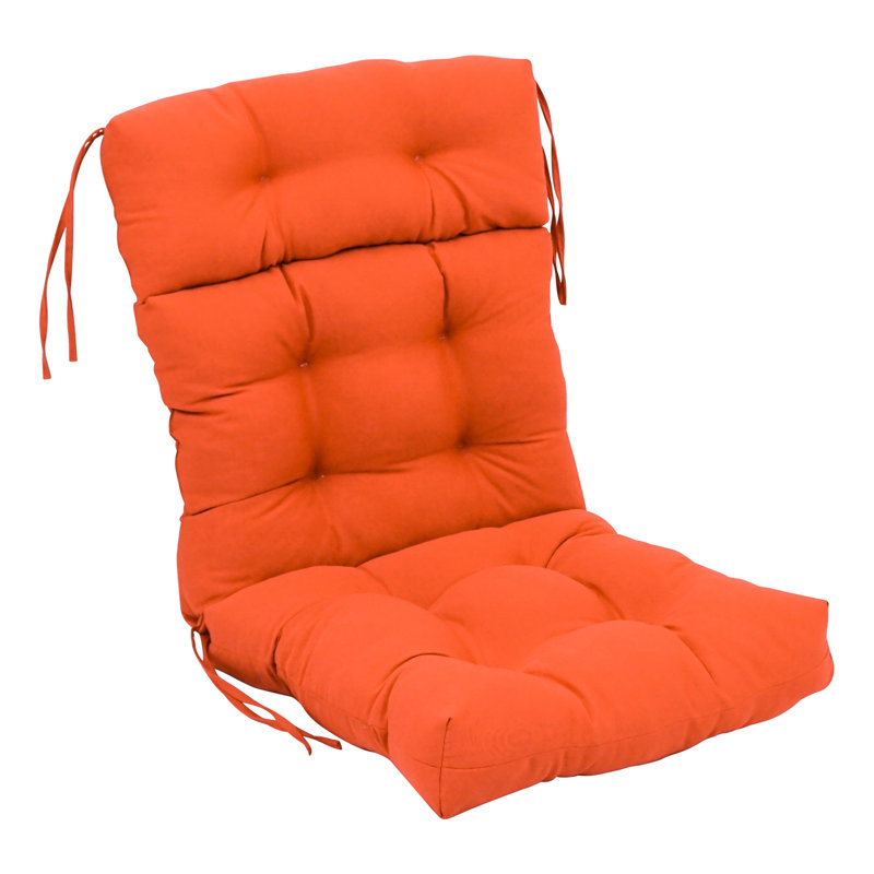Coussin de siège / dossier en sergé pour l'intérieur, l 22 po x P 45 po, Tangerine