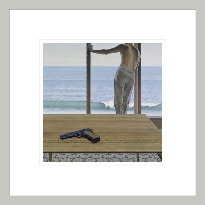 «Pacific» par Alex Colville - impression giclée sur cadre, H 13,75 po x l 13,75 po